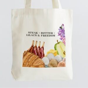 Canvas tote farmers market new